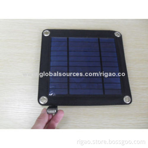 5W portable solar charger for mobile phone